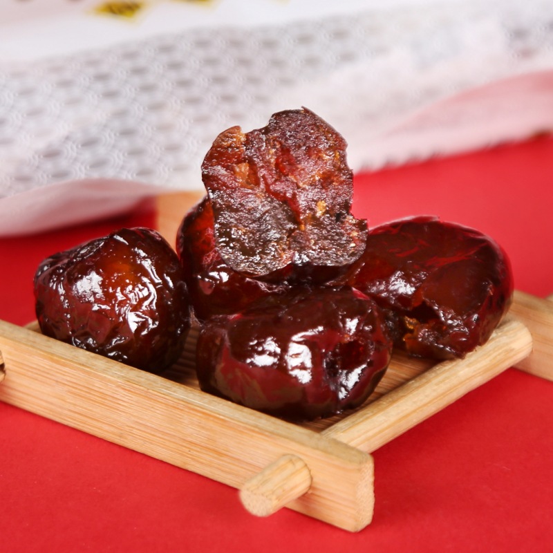 Shandong factory genuine goods donkey-hide gelatin crystal jujube granule jujube 100g donga seedless candied jujube donkey-hide gelatin jujube medlar