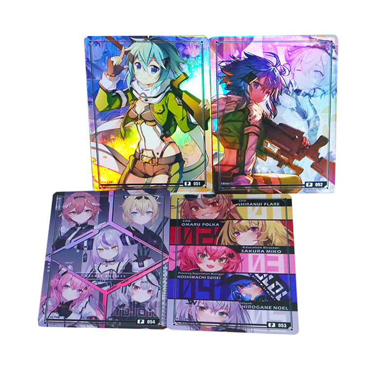 Original Board Game Card Printing Sword Divine Domain Anime Blind Box Disassembly Card Hot Stamping Board Game Pvc Laser Flash Card Customization