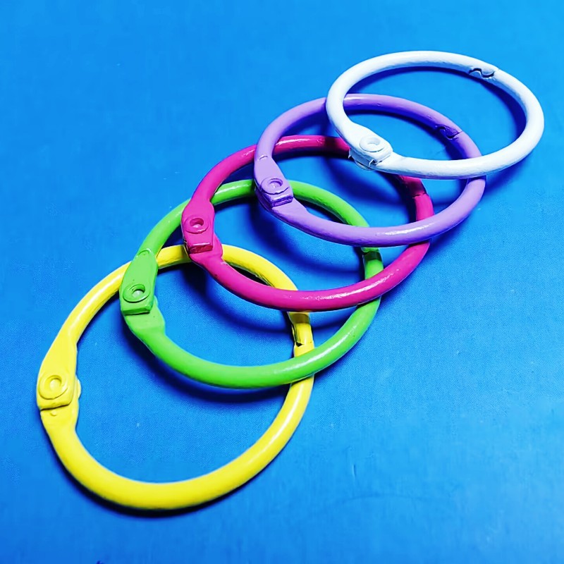 Цветной съемный альбом для карточек, кольцо для книг, металлическая пряжка, календарь, DIY кольцо для листов