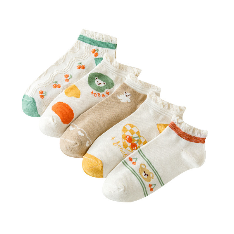 New summer socks women Korean cute wind mesh breathable boat socks ins lace cute girls socks wholesale