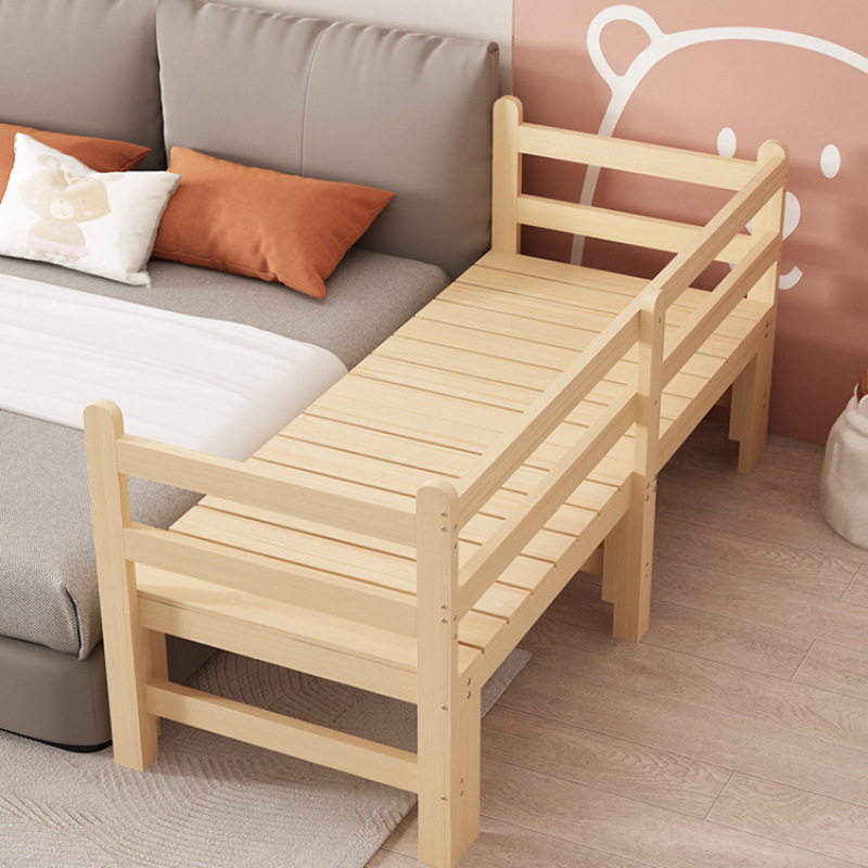 Folding Widened Bed Spliced ​​Bedside Bed Home Crib Widened Children's Bed Double Lunch Break Bed Adult Bed Factory