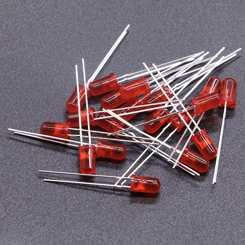 LED5mm colored colloid round head direct plug LED light-emitting diode f5 full color RGB high brightness LED lamp beads