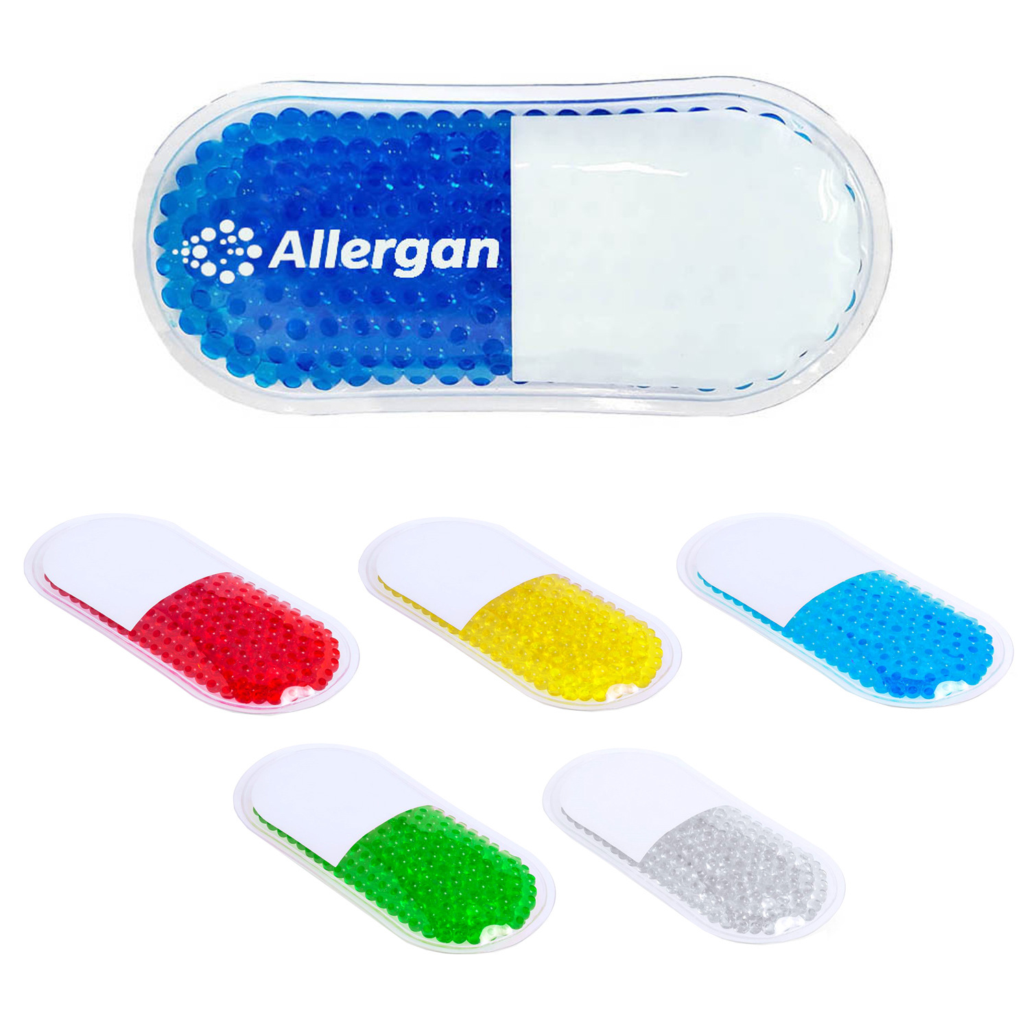 Гелевая охлаждающая подушка в капсульном стиле, рекламный подарок, мягкие шарики, горячая и холодная сумка