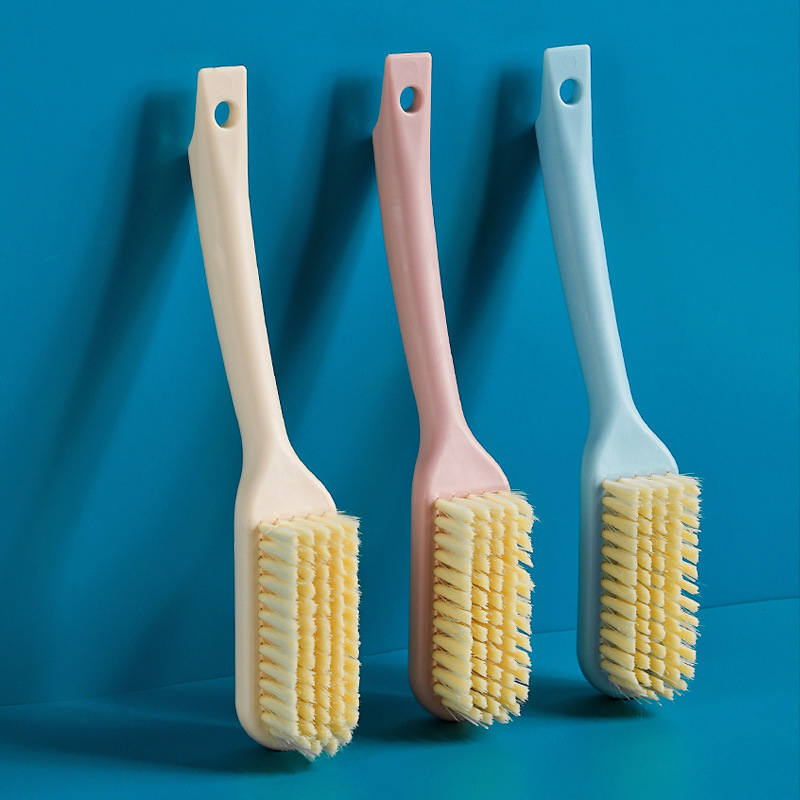 Household Long-Handled Shoe Brush Can Be Hung Plastic Shoe Washing Brush Multi-Functional Plain Cleaning Brush Does Not Damage Shoes Soft Bristles Cleaning