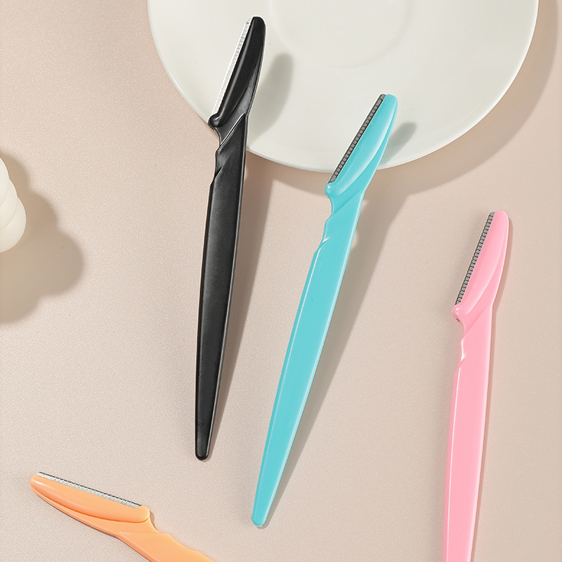 Stainless steel beginner eyebrow trimmer sharp scraper eyebrow scraper eyebrow trimmer beauty eyebrow shaping tool