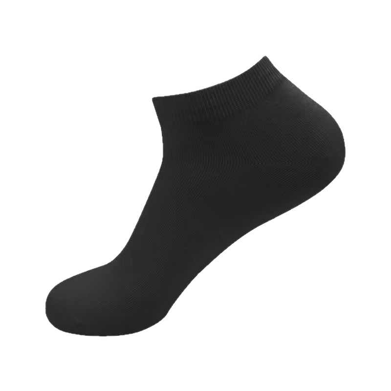 Zhuji Boys and Girls Socks Black and White Gray Four-Season Disposable Shallow Low-Top Business Daily Disposable Street Stall Socks Wholesale