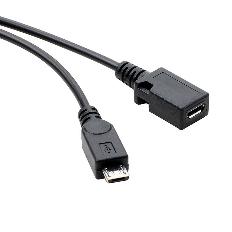 USB Female Can Be Connected to External Power Supply Mobile Phone Tablet Micro Otg Data Cable with Power Supply Port Micro Cable