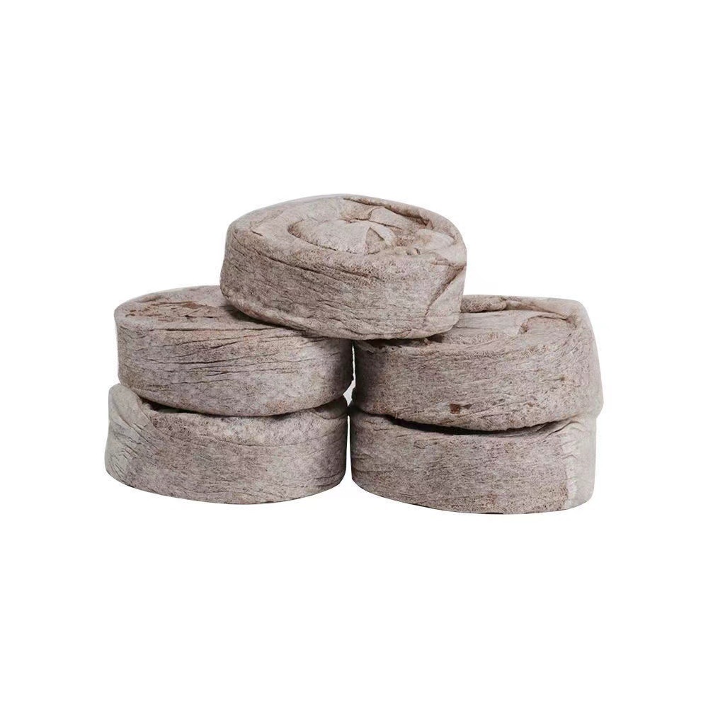 jiffy Seedling Block Nutritional Soil Compressed Non-woven Coconut Bran Magic Soil Media Individually Packaged Mud Charcoal Wholesale