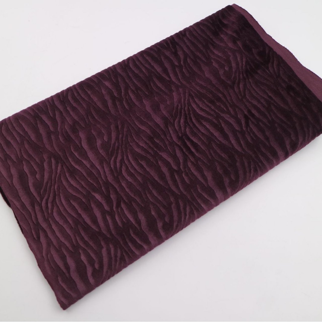 Garment Fabric Pleated Handbag Bag Pleated Fabric Small Zebra 9824 Leather Embossed Fabric Pleated