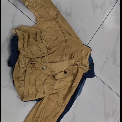 Вторичные вещи, старая экспортная джинсовая куртка, классическая, модная и прочная