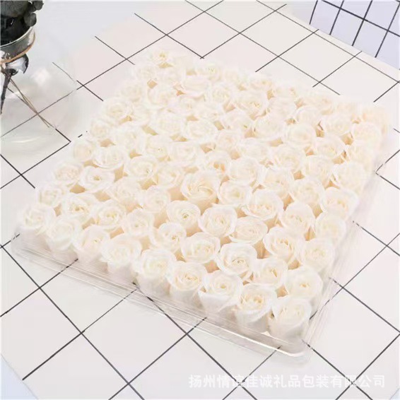 No Base Soap Flower Three-Layer Flower Head Soap Flower Auxiliary Material Holiday Gift Decoration Soap Flower Source Factory Direct Sale