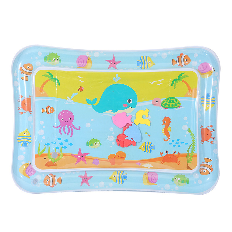 Baby multi-specification racket water pad children's game ice pad inflatable water injection marine life crawling pop pad wholesale