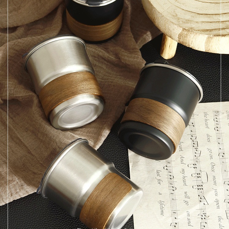 Men's Cup Boys High-end Sense Tea-making Light Luxury High Temperature Resistant Accompanying Gift Water Cup Camping Outdoor Portable Coffee Cup