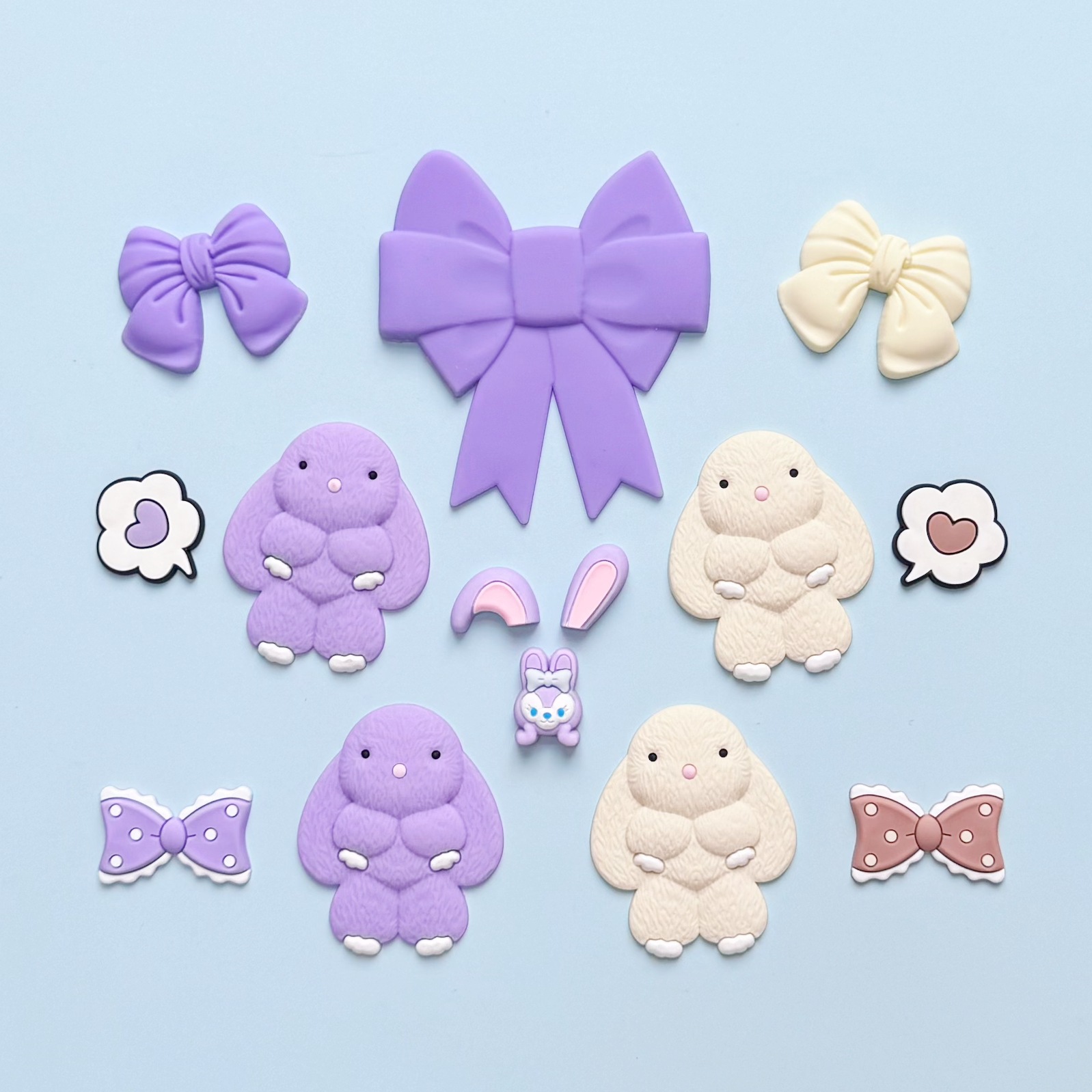 ПВХ мягкий клей, мультяшный, милый, стерео кролик, холодильник, кондиционер, патч, DIY, домашний патч, патч для чехла мобильного телефона, планшета