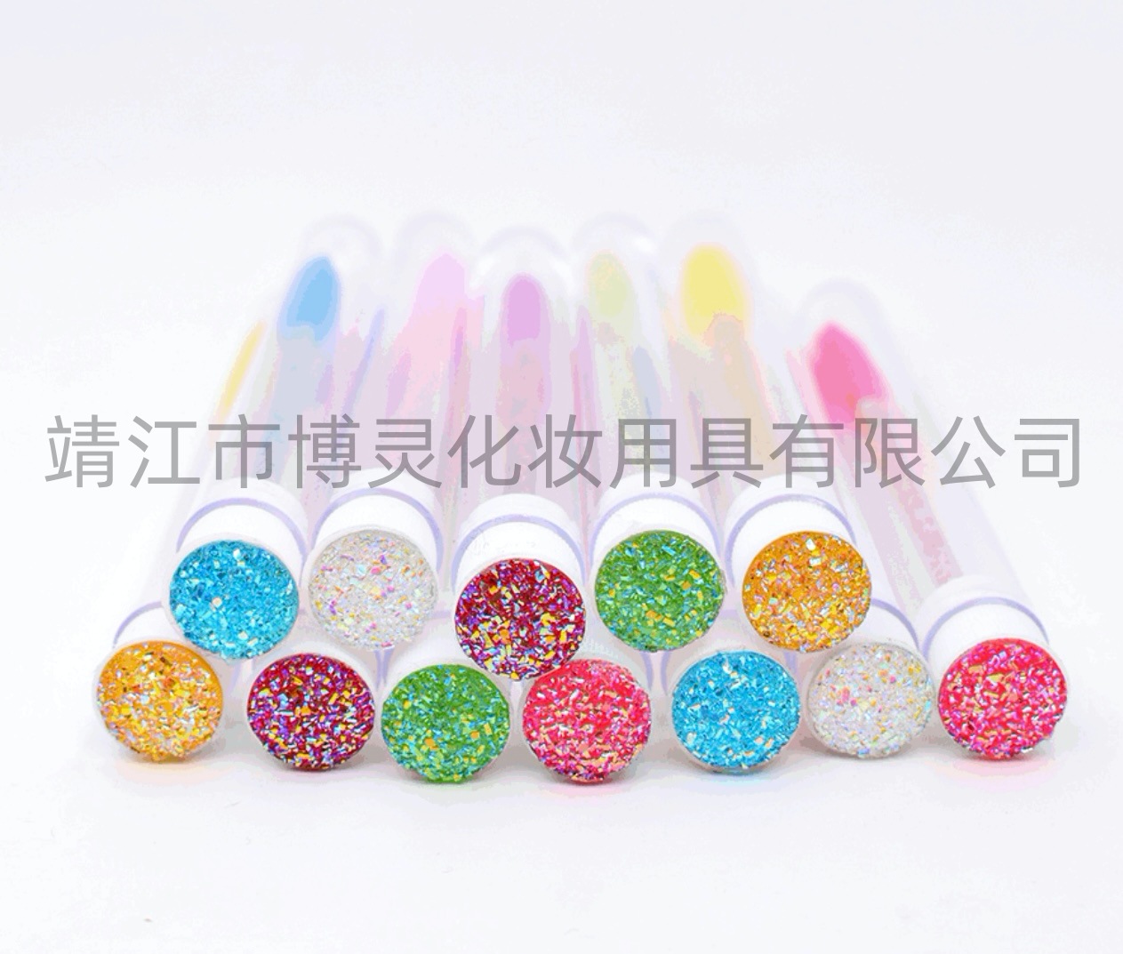 Disposable test tube sticker drill mascara brush independent packaging nipple can freely change the shape of portable eyelash roll