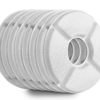 Spot Pet Cat and Dog Water Dispenser Filter Element Coconut Shell Activated Carbon Food Grade Resin Filter Cotton Round Filter Element