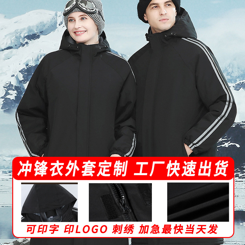 Толстая однослойная куртка с индивидуальной печатью логотипа для групповых работ