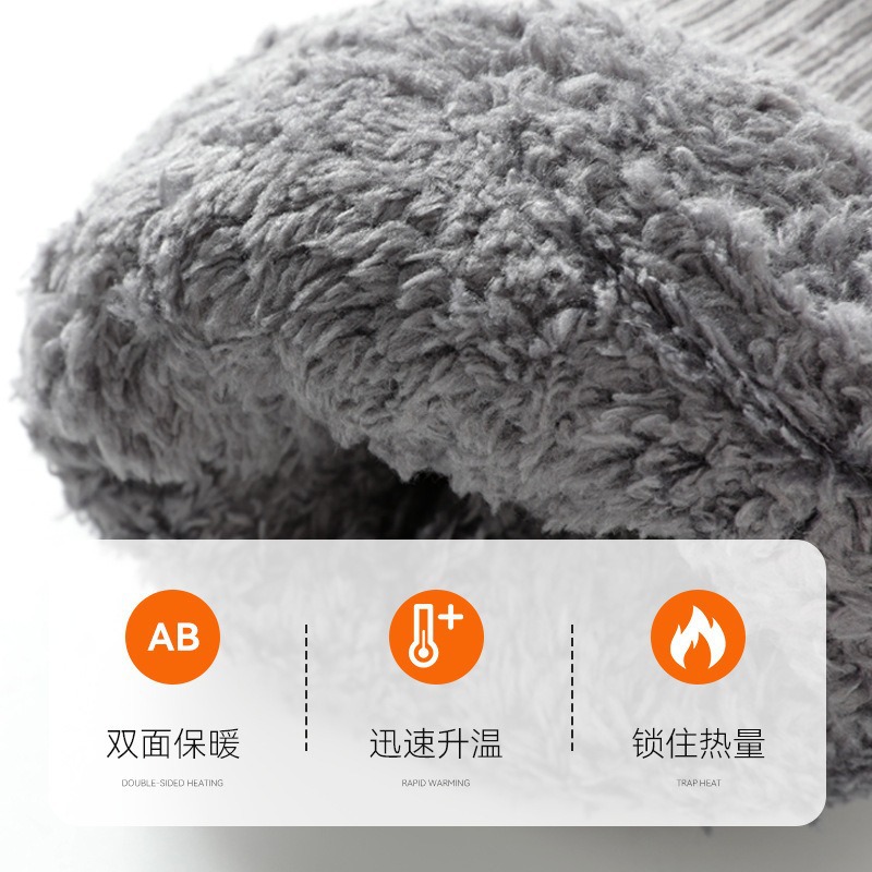 Ski Gloves Women's Cycling Warm Cold-proof Cycling Cotton Gloves Touch Screen Winter Winter Windproof Outdoor fleece-lined Men