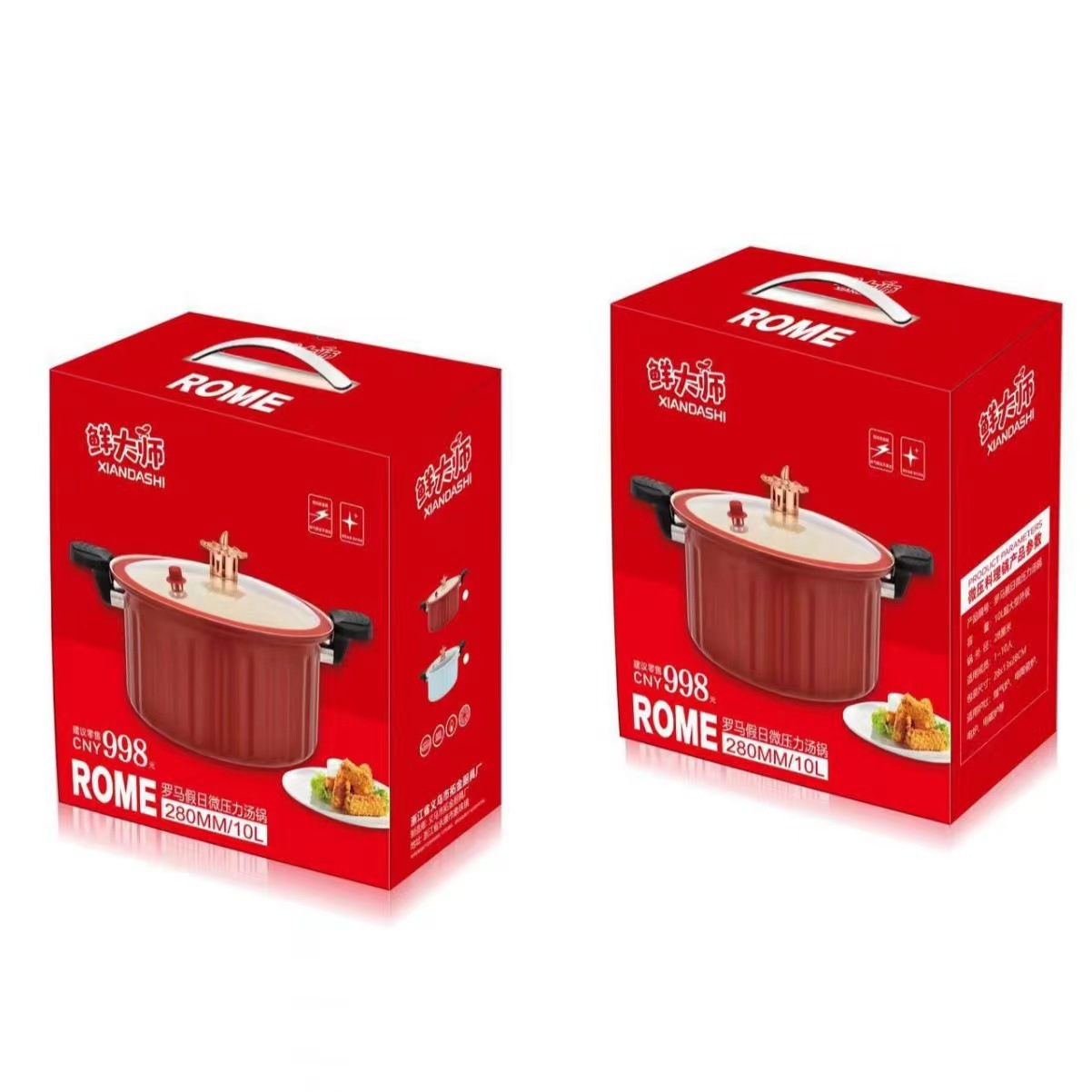 Fresh Master Roman Pot Household Micro-pressure Cooking Pot Large Capacity Non-stick Pot Multi-functional Stew Soup Pot for Gift Wholesale