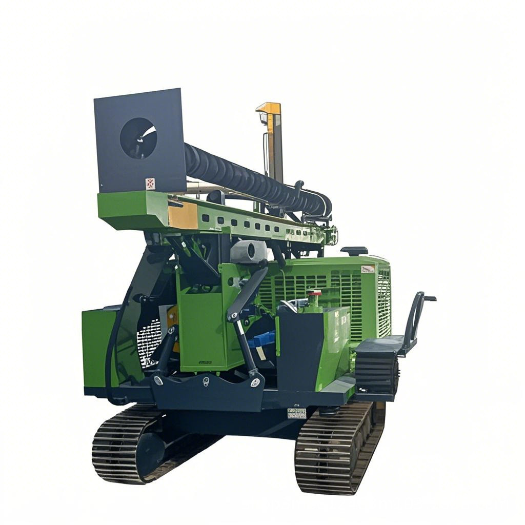 Photovoltaic Pile Driver Diesel Hole Drilling Machine Small Crawler Auger Drilling Machine Solar Photovoltaic Drilling Machine