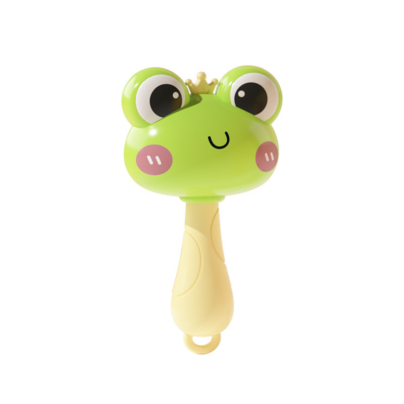 Frog Bird Small Sand Hammer Boiled and Disinfected Hand Rattle Early Education Sand Hammer Grasping Exercise Head-up Newborn Toys