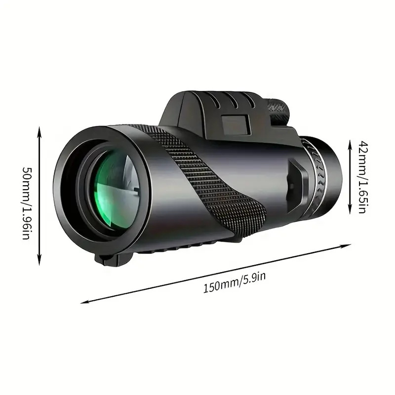 80X100 Monocular Telescope Low-Light Night Vision High-Power High-Definition Professional-Grade Portable Mobile Phone Outdoor Telescope