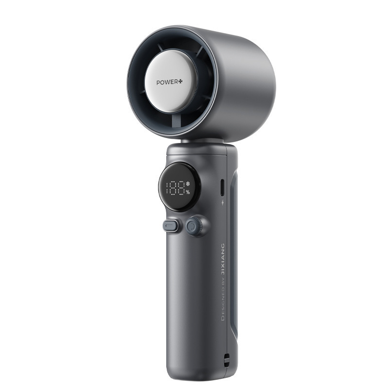 Cross-border New Handheld High-speed Spin Small Fan Super Long Endurance Ice Refrigeration Mini Electric Fan Shake Tone Hot Sale