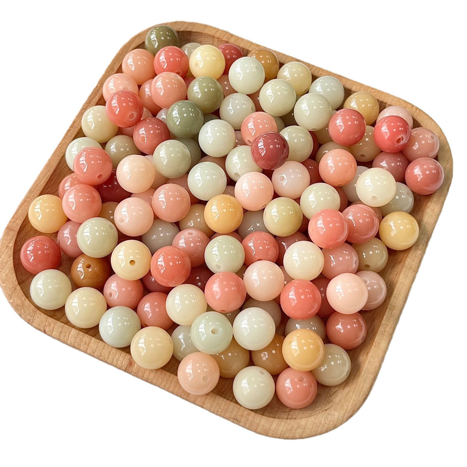 Live supply natural multi-treasure color bodhi bracelet scattered beads boutique high-throw bodhi DIY beads play bracelet