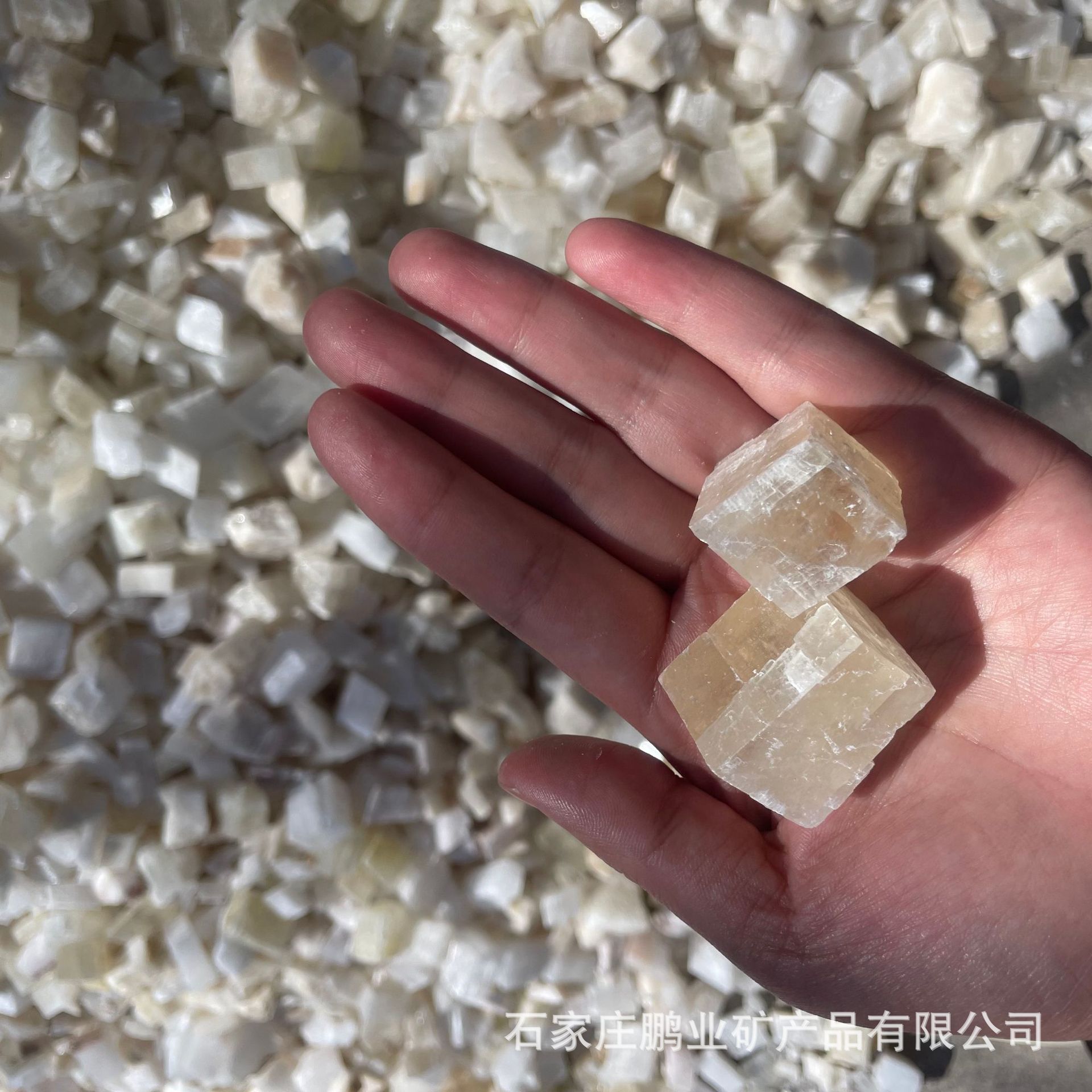 Calcite Block Crafts Carving Teaching Decoration White Orange Calcite Particles Aragonite Calcite Powder
