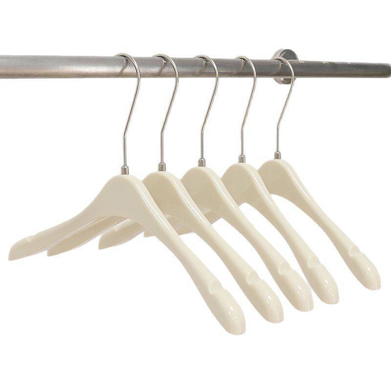 Clothing store special milk white children's clothing hanger plastic clothing hanging acrylic non-slip pants clip clothing support wholesale