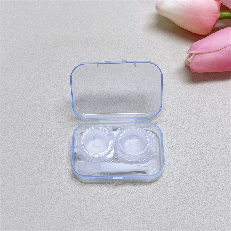 Mini Portable Contact Lens Case Myopia Contact Lens Box Care Box Double Box Replacement Box 113
