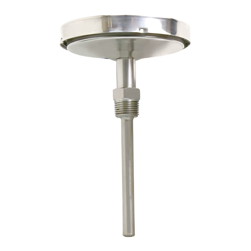 Shanghai Tianchuan Bimetal Thermometer WSS-401BF Stainless Steel Pointer Temperature Gauge Industrial Boiler Pipeline