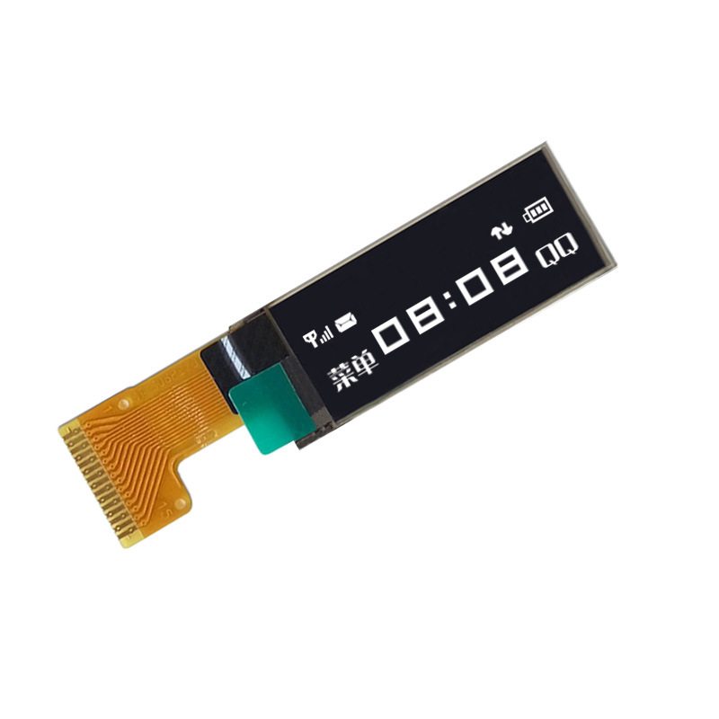 0.91-inch OLED screen 128 × 32 fill light white light SSD1306 welding 15p interface SPI serial port LCD screen