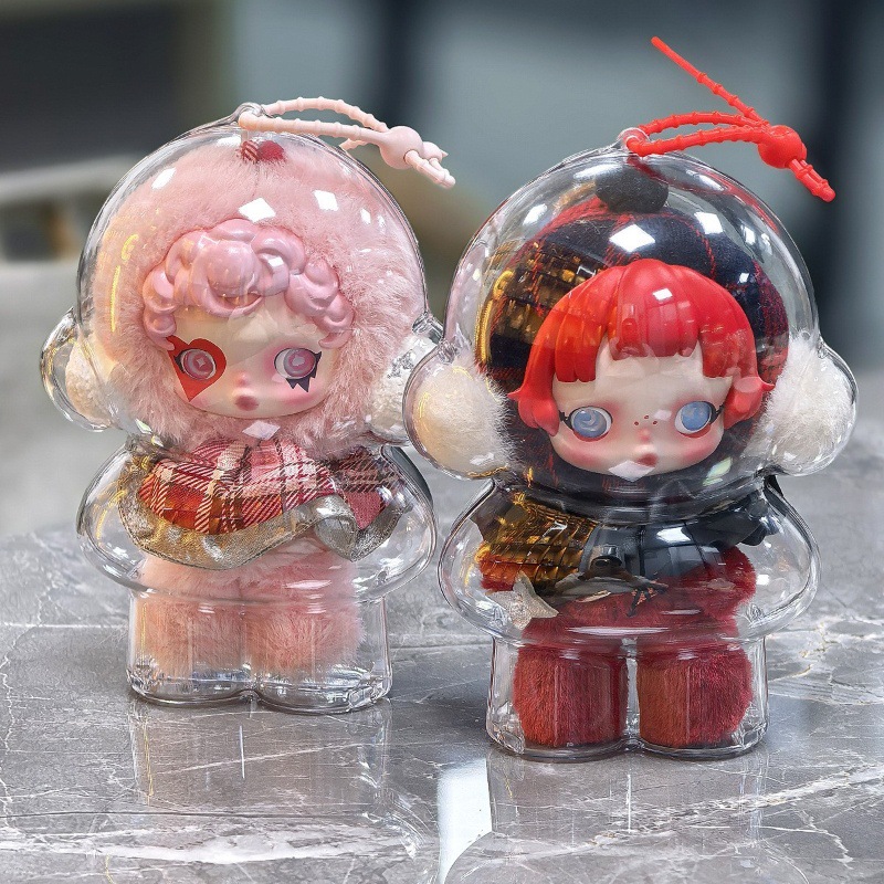 Bubble Mart Sp Winter Movement Stuffed Doll Protective Cover Labubu Baby Walking Bag Skullpanda Protective Case