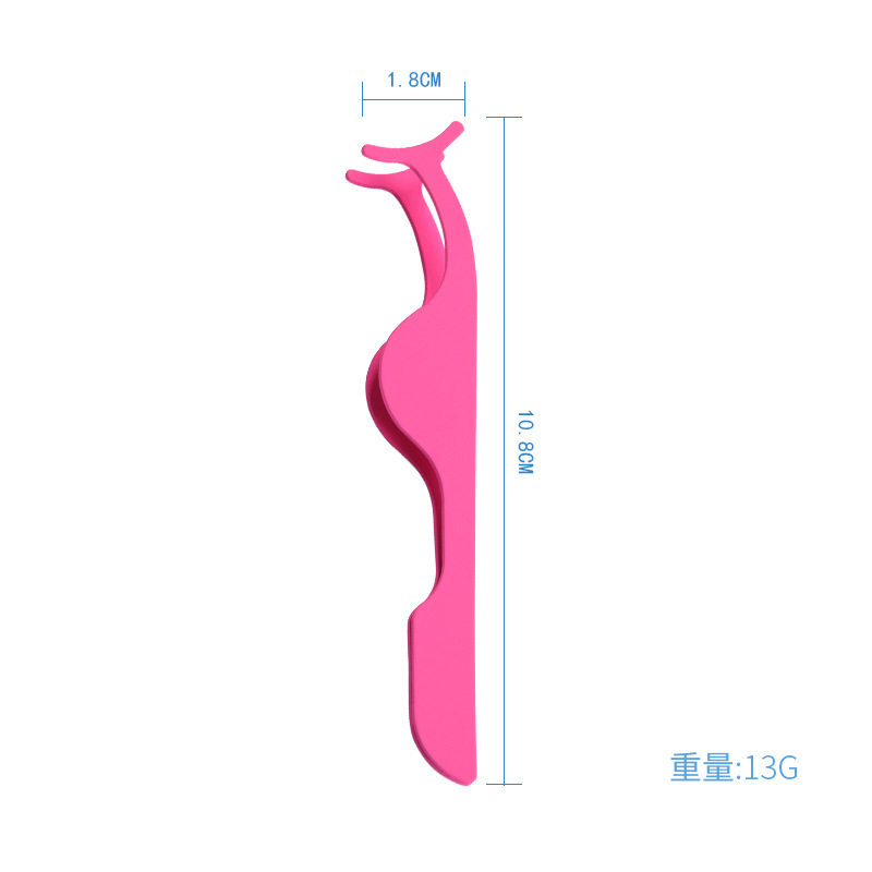 Factory wholesale carbon steel eyelash curler portable false eyelash auxiliary device multifunctional eyelash curler tweezers Eyelash Curler