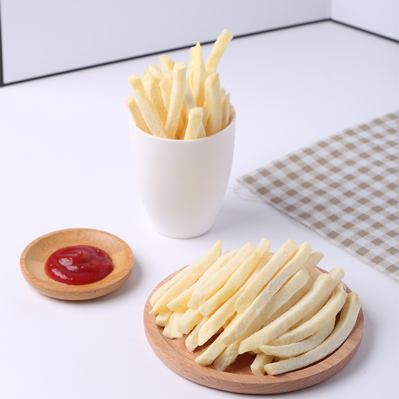 Frozen French Fries Semi-Finished Products for Home and Commercial Use, Fried French Fries, Air Fryer, Easy to Operate, Quick Freezing