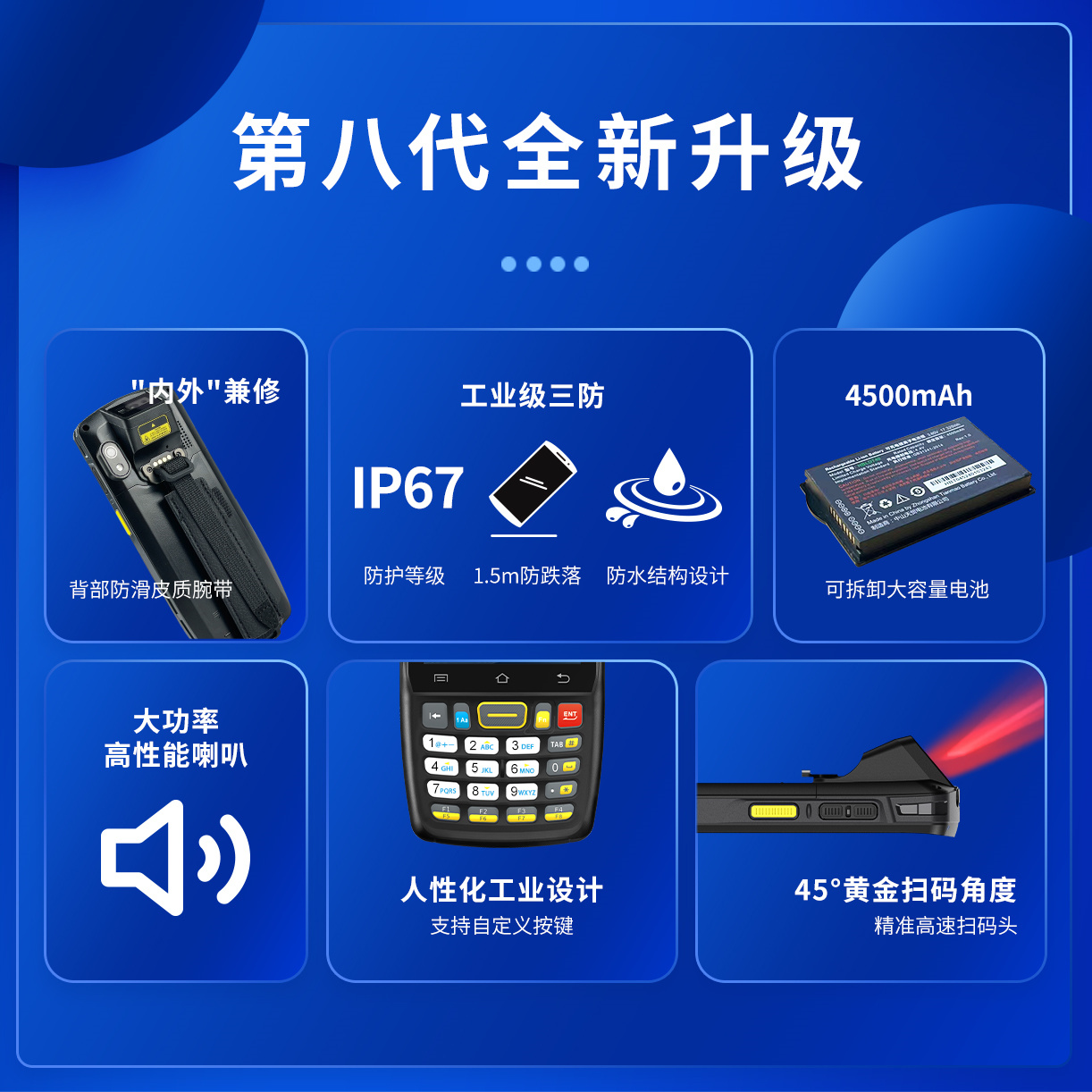 Urovoi6300A Handheld Terminal Pda Android Data Collector Industrial Handheld Mes Warehouse in and Out