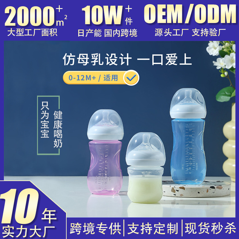 Оптовая бутылочка с широким горлом, пластиковая, с ручкой