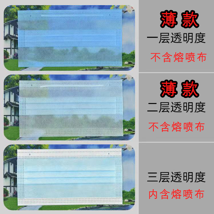 Disposable masks three-layer black activated carbon autumn and winter four-layer thick dustproof 50 independent packaging box
