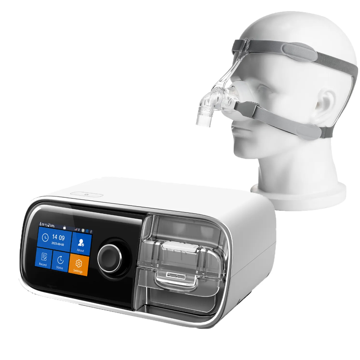 Интеллектуальный портативный вентилятор, неинвазивный CPAP, двойной уровень, автоматическое устройство против храпа