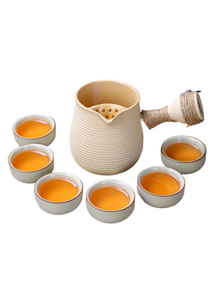 Roasted Milk Tea Pottery Pot Around the Stove to Make Tea and Boiler Can Open Flame Dry-Fired Teapot High-Temperature Side Handle Pot Manufacturer