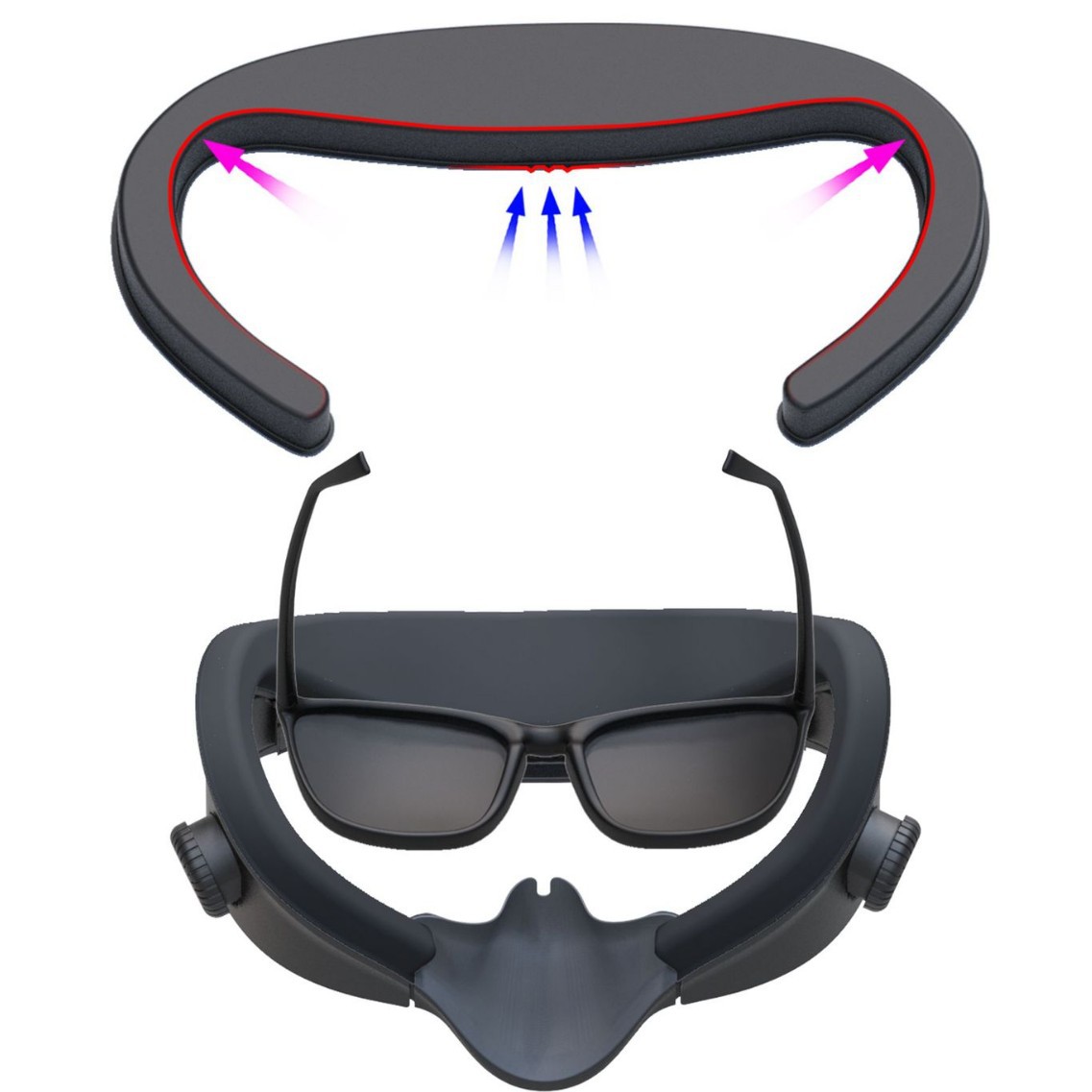 Meta Quest 3S New Decompression Replaceable Mask X3S Pulsator Adjustable Skin-Friendly Sponge Breathable