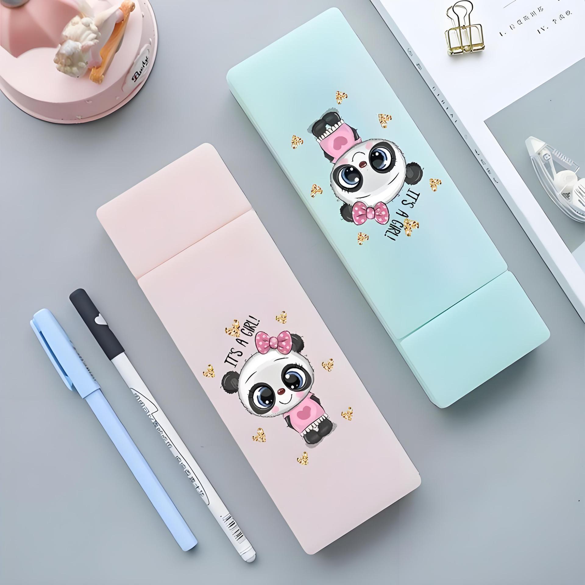 Plastic Stationery Box Uv Printing Pattern Pencil Case Digital Inkjet Processing Pp Packaging Box Pp Material Printing
