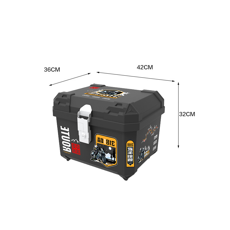 Motorcycle Trunk Extra Large Electric Vehicle Battery Vehicle Motorcycle Storage Box Thickened Universal Large Capacity Trunk