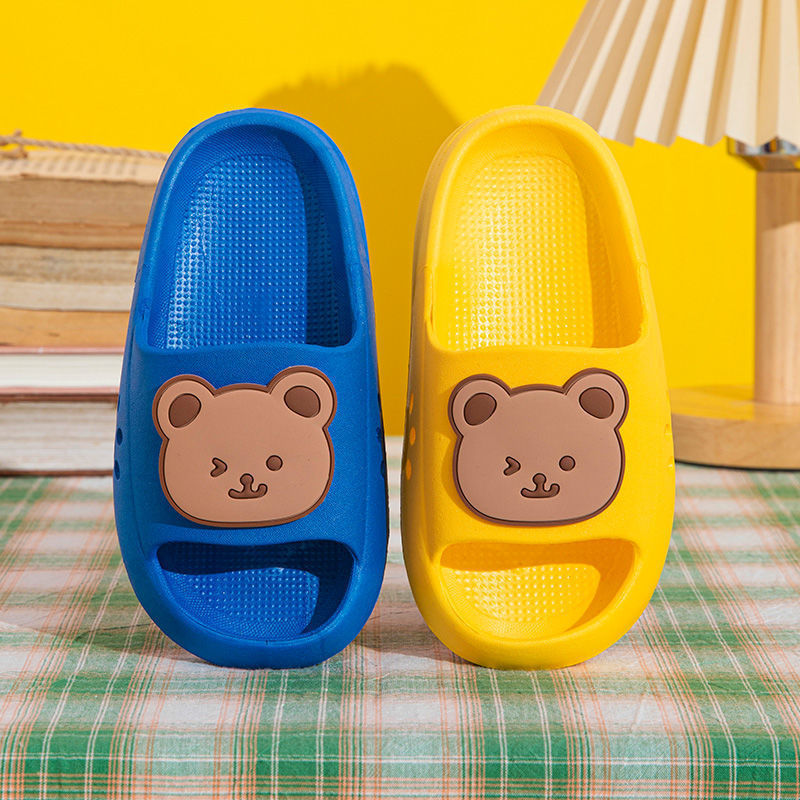 EVA Children's Slippers Cute Cartoon Boys and Girls Baby Children's Bean Shoes Big Children's Parent-Child Summer Slippers