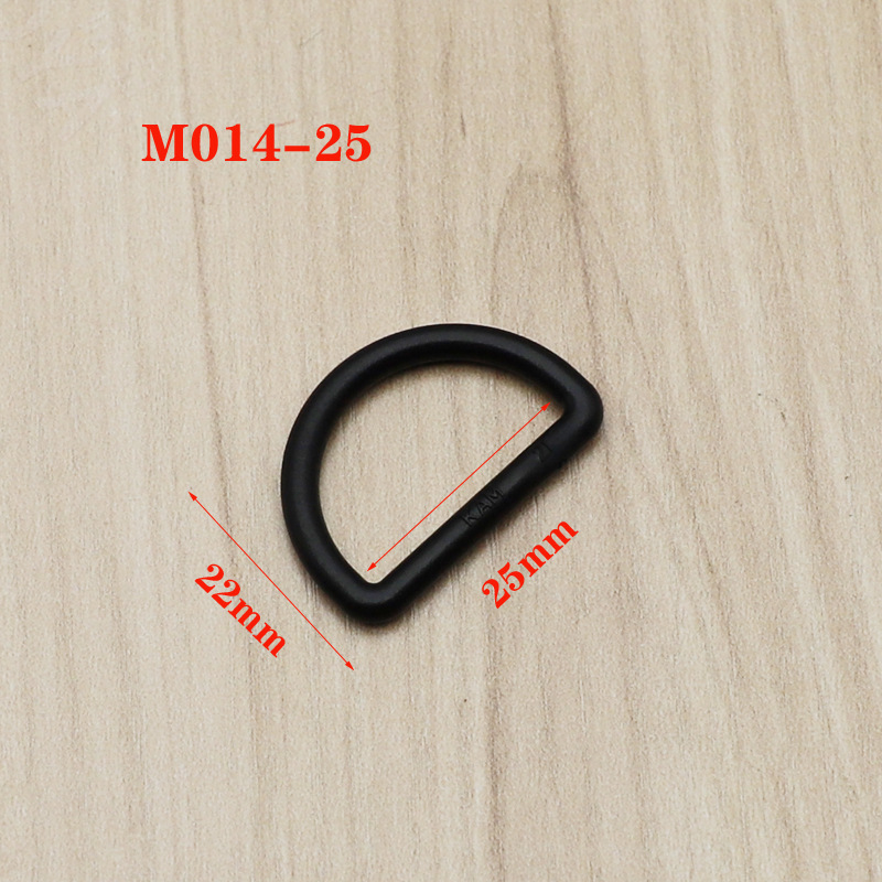 M014-25 plastic D-ring buckle semicircular buckle D-shaped buckle buckle luggage buckle back buckle with color buckle in stock 25mm