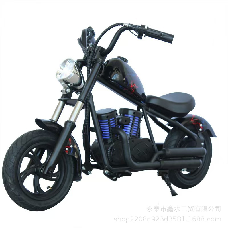 Knight Kidsren's Electric Car 3-12 Years Old Retro Harley Mini Style Electric Motorcycle Boy's Electric Car Toy Car