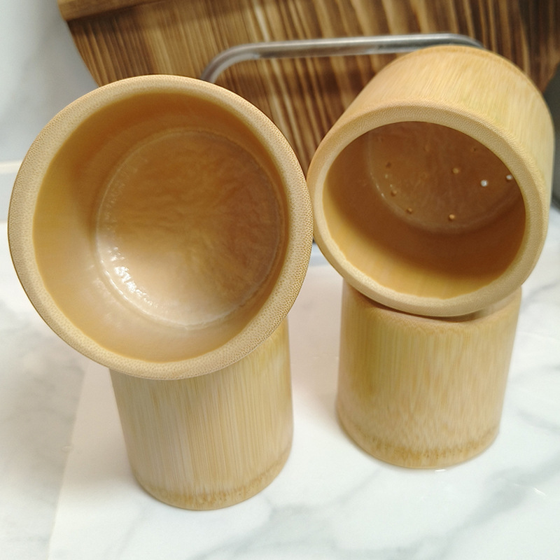 Bamboo Tube Rice Steaming Tube Household Bamboo Tube Rice Steaming Bucket Pure Natural Handmade Bamboo Bamboo Bucket Rice Steamed Egg Steamed Soup Bamboo Cup