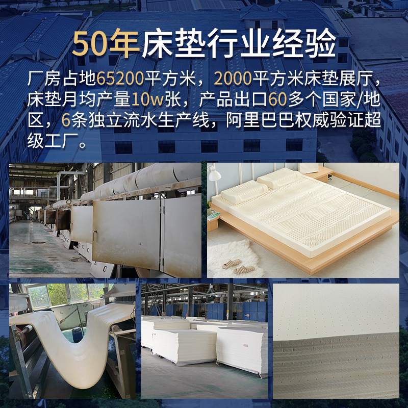 In-Stock Natural Latex Mattress Imported from Thailand, Rubber Household Mattress for Children and Adults, Tatami Bedroom Soft Cushion Thin Mat