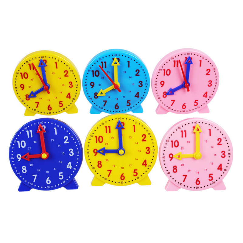 Children's Clock Face Model Teaching Aware 24: 00 Three-needle Linkage Time Learner Primary School Students Know Clock and Clock Learning Aware